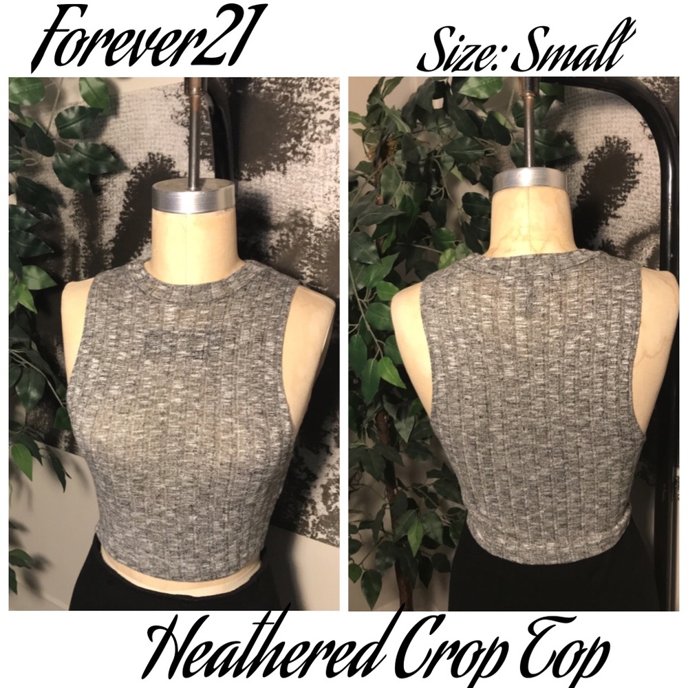 🏷3 for $15🏷 Forever 21 heathered crop Top Small